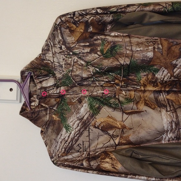 Game Winner Real Tree Felted Lightweight Fleece Camo Top size Small - Picture 2 of 12
